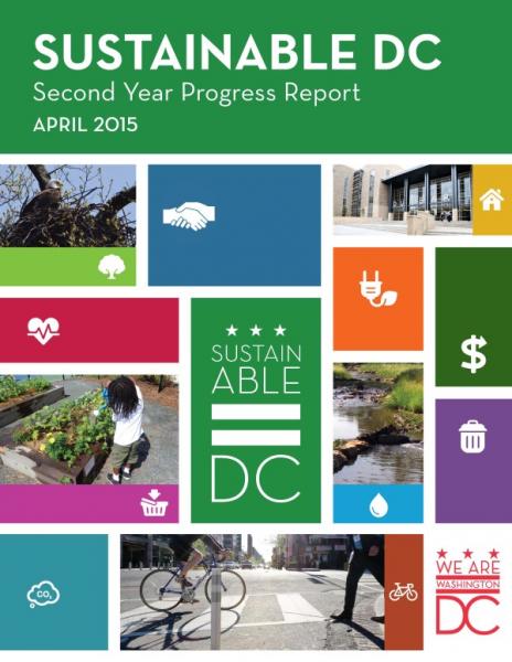 Cover of the 2015 Sustainable DC Progress Report